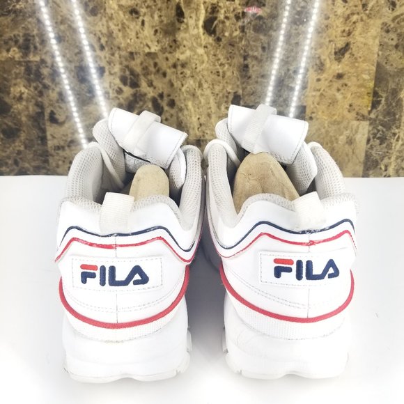 FILS DISRUPTOR II CONTRAST PIPING WHITE NAVY RED 3 - Picture 3 of 5